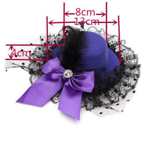 Feather Rose Lace Fascinator