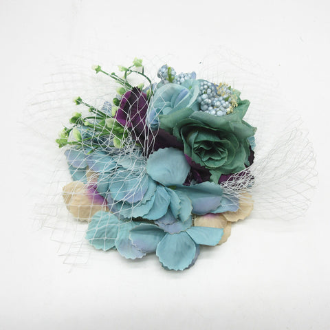 Fabric Flower Mesh Fascinator