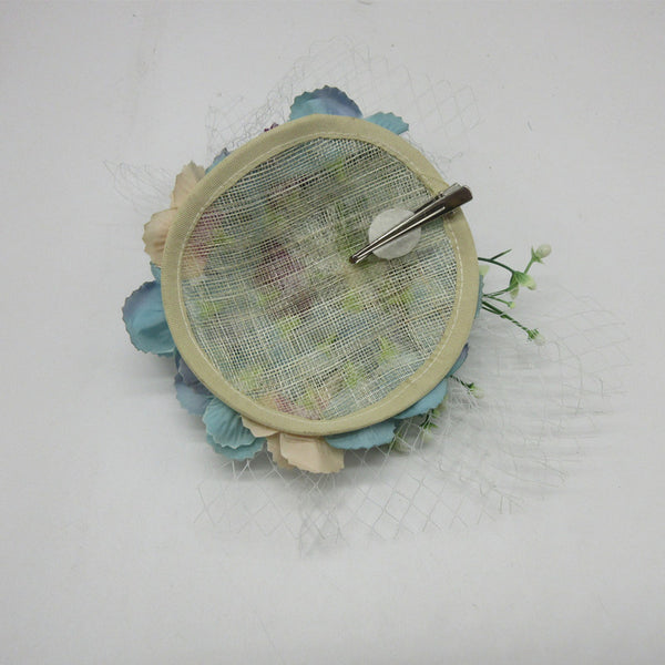 Fabric Flower Mesh Fascinator
