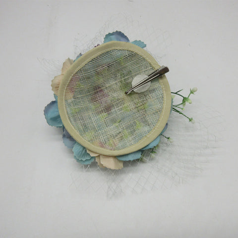 Fabric Flower Mesh Fascinator