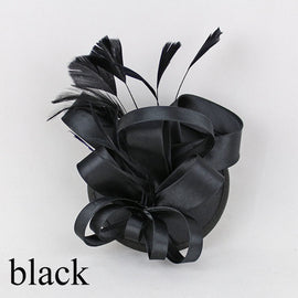 Fashion Feather Satin Fascinator