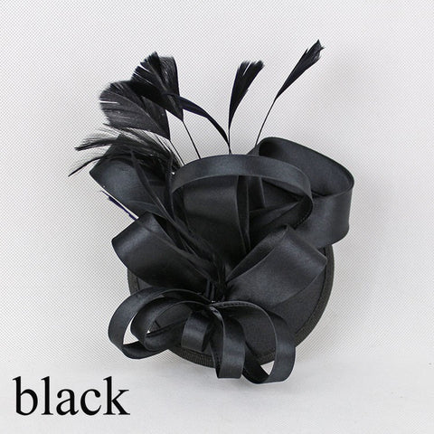 Fashion Feather Satin Fascinator