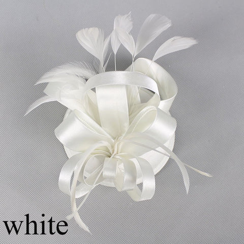 Fashion Feather Satin Fascinator