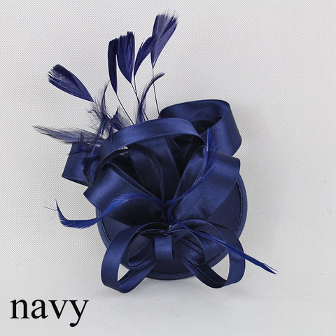 Fashion Feather Satin Fascinator
