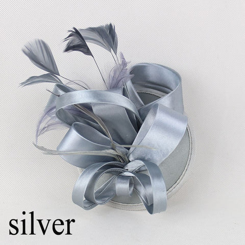 Fashion Feather Satin Fascinator