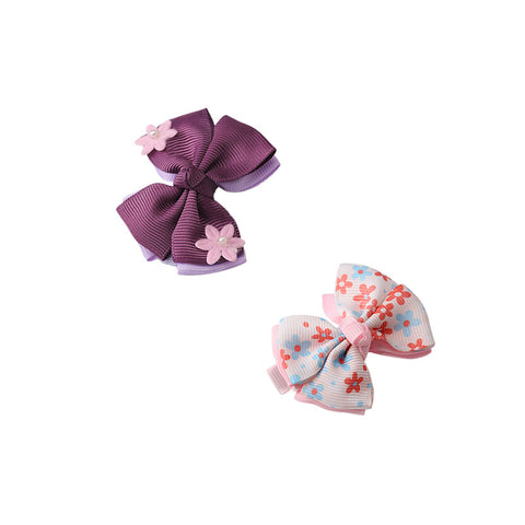 Flowers Hair Bow Fascinator