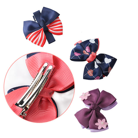 Flowers Hair Bow Fascinator