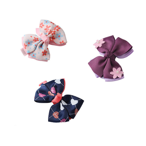 Flowers Hair Bow Fascinator