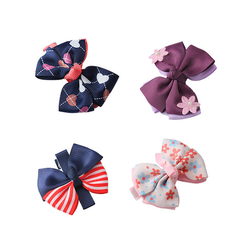 Flowers Hair Bow Fascinator