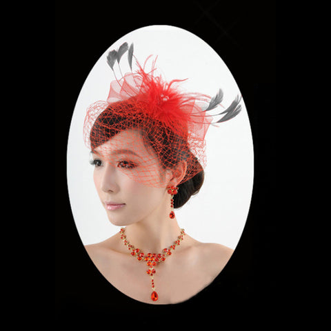 Bridal Feather Party Fascinator