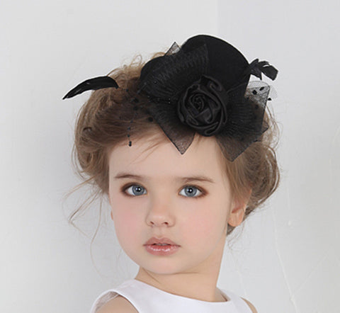 Mini Feather Rose Fascinator