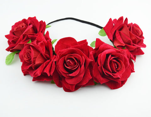 Rose Flower Headband Fascinator
