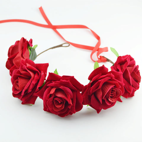 Rose Flower Headband Fascinator
