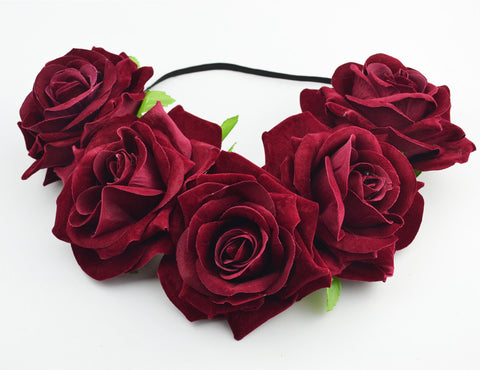 Rose Flower Headband Fascinator