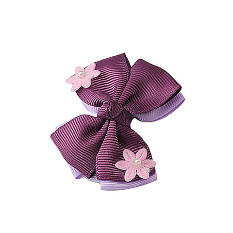 Flowers Hair Bow Fascinator