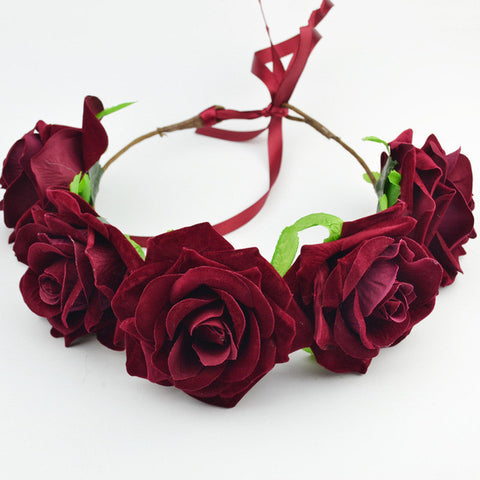 Rose Flower Headband Fascinator