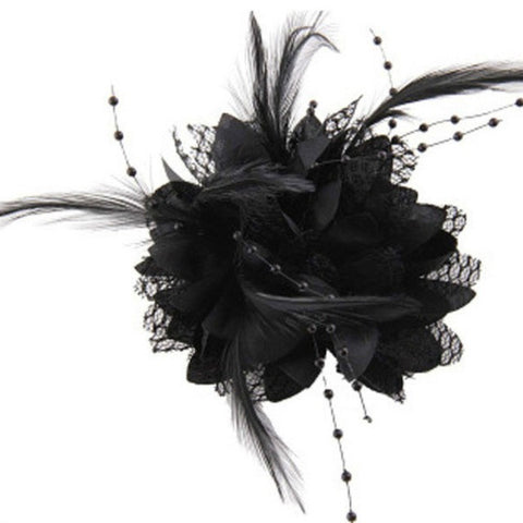 Flower Feather Fascinator