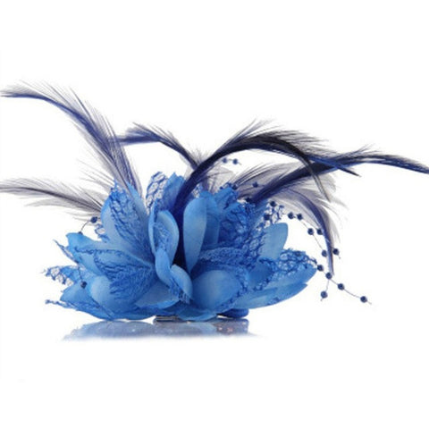 Flower Feather Fascinator