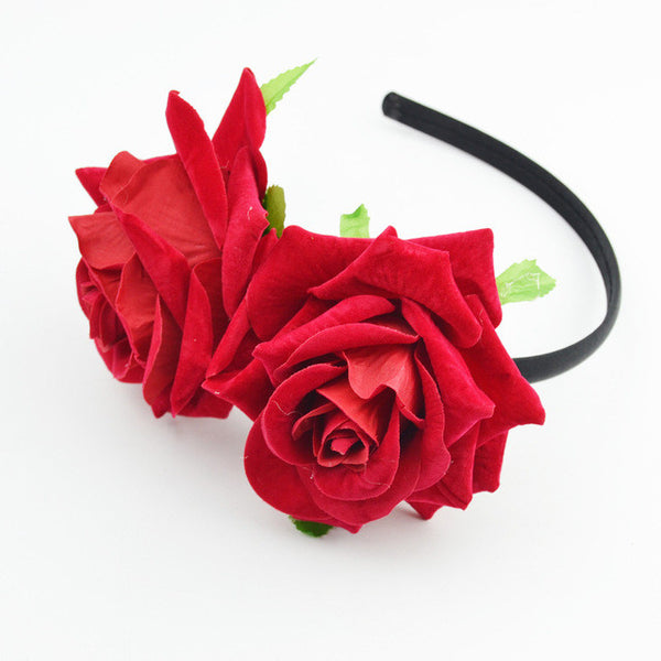 Rose Flower Headband Fascinator