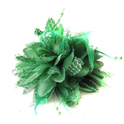 Flower Feather Fascinator
