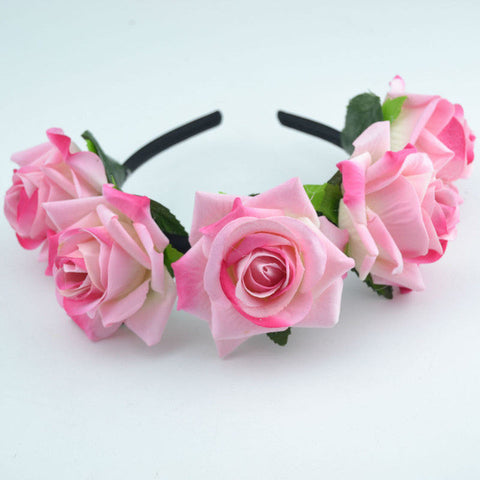 Rose Flower Headband Fascinator