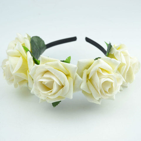 Rose Flower Headband Fascinator