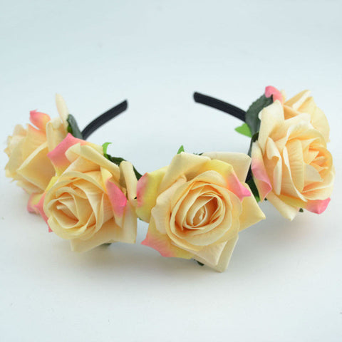 Rose Flower Headband Fascinator