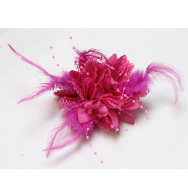 Flower Feather Fascinator