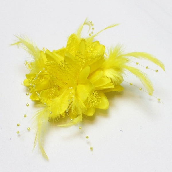 Flower Feather Fascinator