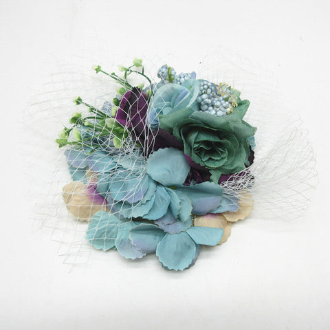 Fabric Flower Mesh Fascinator
