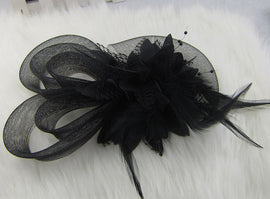 Feather and flower Fascinator