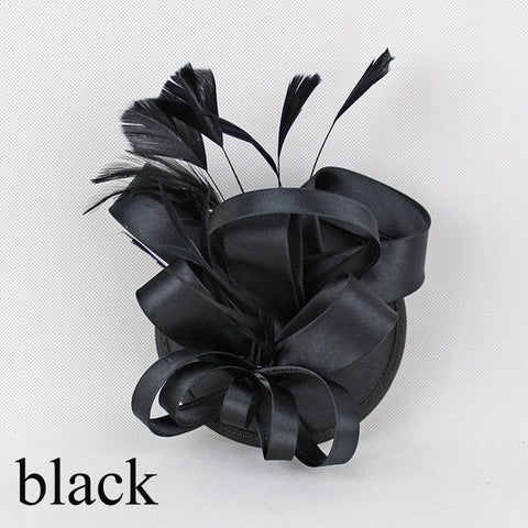 Fashion Feather Satin Fascinator