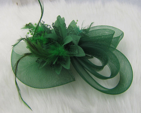 Feather and flower Fascinator
