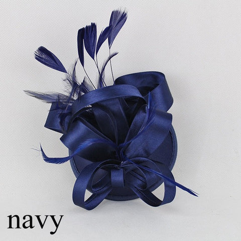 Fashion Feather Satin Fascinator