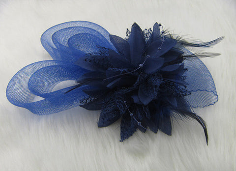 Feather and flower Fascinator