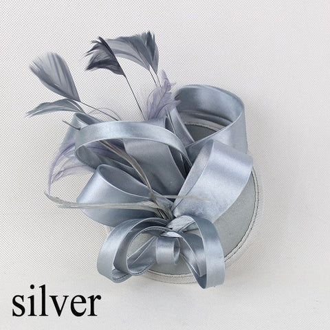 Fashion Feather Satin Fascinator